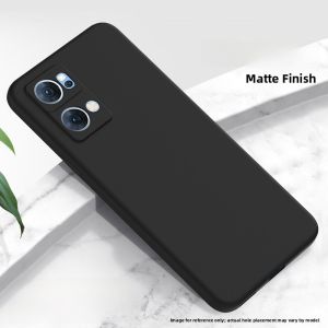 Henyou | Oppo A93s A97 A96 A95 A58X A57 A56S A52 5G A55 A53 A35 A32 Silicone Protective Case Anti-Fall Full Cover Matte Finish For Men And Women