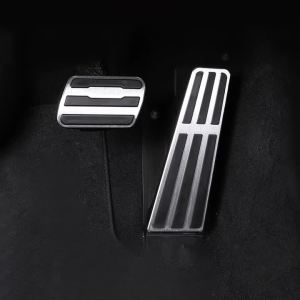 For Porsche Taycan 2019 2020 2021 2022 2022 2023 2024 2025 Aluminum Car Fuel Accelerator Brake Pedals Cover Non-Slip Pad