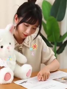 Baby Bear Doll 45cm-60cm Plush Toy Good-Looking Internet Celebrity Plush Bear Doll BEBEAR ChildrenS Gift Birthday Gift Holiday Gift