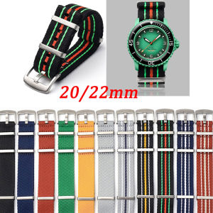 Nylon Watch Strap for Swatch X for Blancpain Fifty Fathoms 22mm Bracelet for Seiko Men Sports Belt for Samsung Watch 20mm Band