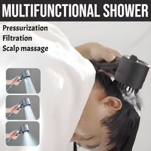 Massage And Skin Beauty Multifunctional Shower Handheld High Pressure Adjustable Shower Detachable Pressure Boost Shower 3 Mode Adjustable