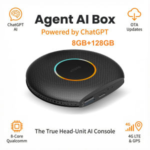 ATOTO AI Box CarPlay & Android Auto Wireless 8GB+128GB Android 13 Car Video Box with Built-in 4G/ Wi-Fi/Dual Bluetooth/USB Built-in GPS & AI microSD Playback OTA