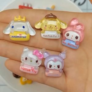 Resin Clay Stiker 3D Aesthetic Motif Sanrio Glossy