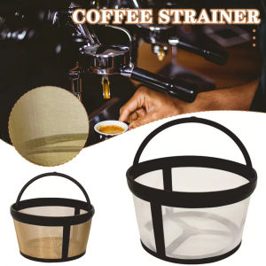 2Pcs Stable Basket Coffee Filter Coffee Strainer for 4/6/8 Cup Coffeemakers Reusable Coffee Machine Strainer Mesh Brewer Tool