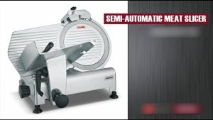 Wissen 12-inch meat slicer commercial semi-automatic slicer stainless steel electric slicer frozen meat and mutton roll slicer