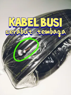 KABEL BUSI SERAT TEMBAGA PER METER NOL HAMBATAN