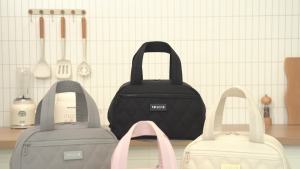 Modern Slanted Opening Lunch Bag Insulated Bento Carrier for Daily Work and School RH2578