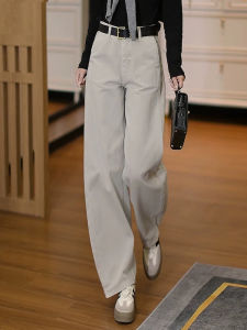 High Waist Wide Leg Jeans Womens Spring 2025 New Style Casual Loose Fit Banana Shape Trousers Korean Style Commute Pants