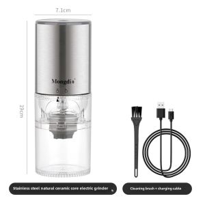 Mongdio Coffee Bean Grinder Electric Coffee Coffee Grinder Automatic Hand Mill Coffee Maker Coffee Appliance