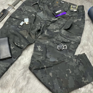 Quần Cargo Nam CQR Túi Hộp Camo Big Size Quần Nam Form Rộng Chống Nước Vải Đứng Form Cá Tính