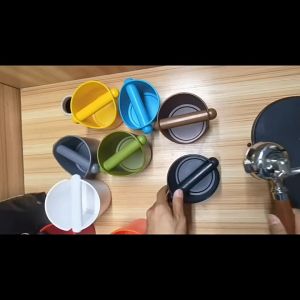 Coffee Knock Box Espresso Grounds Bucket Anti Slip Grind Dump Bin Shock-Absorbent Barista Tool 咖啡渣桶