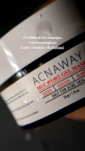 Acnaway Advanced Mugwort Gel Mask – Gel Masker Wajah Untuk Kulit Berjerawat - Virgo Shoop