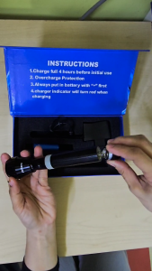 Flashlight Small Pocket Size Rechargeable LED Torchlight | 140 Lumens | Made in Japan | Includes Spare Battery & Fast Charger