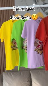 Kaos Anak Lengan Pendek Laki laki Perempuan Edisi Mood Series