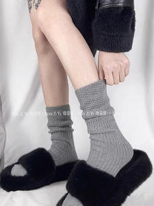 Lazy Style Womens Mid-Calf Pure Color Socks Autumn New Arrival Snow Boots Match Ultra Beautiful Cotton Polyester Blend Socks