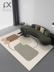 Nordic Style Thickened Carpet for Living Room And Bedroom Modern Simple Tea Table Mat Easy to Clean Large Area Floor Pad
