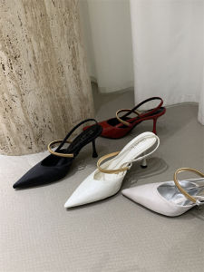 XUJIA | French Commuter Style Open Back Closed Toe Sandals