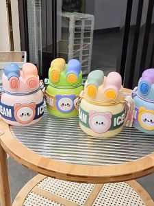 กระติกน้ำ ขวดน้ำเก็บเย็น กระติกน้ำเด็ก กระติกน้ำน่ารักๆ แก้วน้ำเด็ก เก็บความเย็น รับประกันคุณภาพ สแตนเลส 316 2 วิธีในการดื่มน้ํา ใช้งานง่าย มีสายรัด