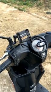 HOLDER GUB P30 + BREKET/Phone Holder Hp Sepeda Motor GUB Alumunium Alloy Tempat Hp Dudukan Hp Sepeda Motor Gub Holder/GUB P30 Holder Handphone Dudukan Ponsel Aluminium Aloy / Hitam Holder Plus MotoBar/GUB P30 Holder HP Alumunium 360 Derajat Holder