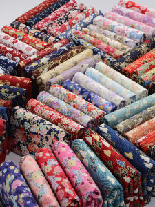 Vải Cotton Nguyên Chất in Hoa Vàng Thủ Công Vải Cotton in Họa Tiết Vải Cotton Phong Cách Trung Hoa Vải Cotton Dùng Làm Đồ Thủ Công DIY