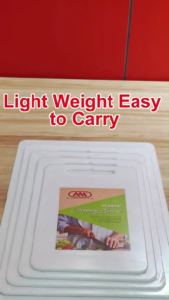 Plastic Chopping or Cutting Board  with Hole hanger / Durable / Affordable / Light weight / White