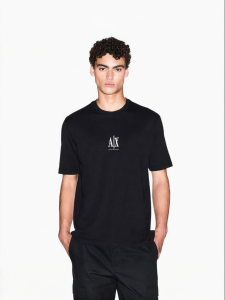 Armani Exchange | Mens Round Neck Short Sleeve Embroidered Cotton Lightweight T-shirt