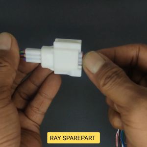 SOKET SOCKET KABEL SENSOR CKP BEAT SCOOPY VARIO ADV 150 GENIO NMAX AEROX LEXI 6 PIN PUTIH UNIVERSAL