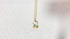 Bandai | Ngọt Ngào Kawaii Hello Kitty Mèo Hoạt Hình Mặt Dây Chuyền Vòng Cổ Cho Bé Gái Hình Dễ Thương Phụ Kiện Trang Sức Cho Tiệc Sinh Nhật Quà Tặng
