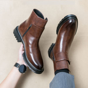 NUDANLAI | Mens Fall/Winter Chelsea Boots Zipper Boots