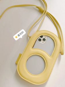 Damei Phone Bag Cute Girl Ins Single Shoulder Crossbody Bubble Mobile Storage Hollow out Small Bag Fashionable Hip Hop Style