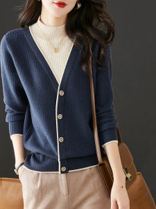 Elegant Designer Unique Mock Two-Piece Sweater
