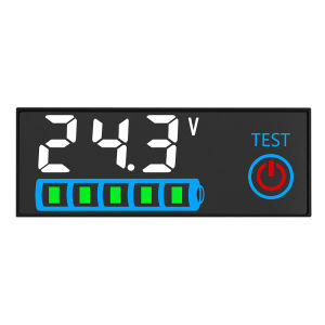 DC 7-55V LED Battery Level Indicator Voltage Meter Display Board Power Off Memory For Lithium Lead Acid EV Electric Vehicle