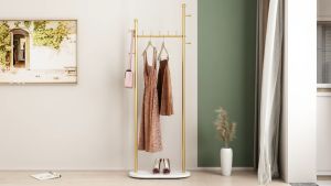 CHOPVALUE Clothes Bag Rack Organizer Clothing Hanger Rack Hanging Rack Stand Sampayan For Indoor Bedroom Livingroom Heavy Duty Coat Stand Clothes Trousers Scarves Bag Umbrella Stand