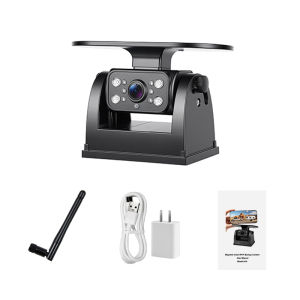 Wireless WiFi Backup Camera 1080P Magnetic Solar IP69 Night Vision No Wiring for iPhone Android RV Truck Trailer Pickup