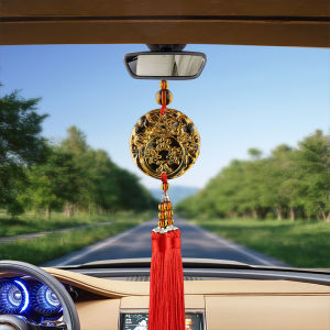 Automobile Hanging Ornament High Crystal Gear Car Interior Hanging Ornament Car Accessories Rearview Mirror Pendant Protective Talisman Ornaments Men and Women