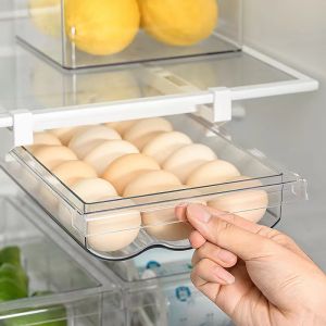 [SG SELLER] KIMSUN Kitchen Refrigerator Drawer-type Fresh Storage Box Egg Special Box Vegetable and Fruit Organizing Box