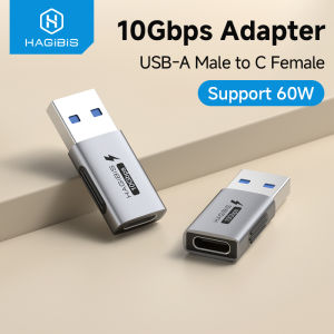 Hagibis USB to Type C OTG Adapter 10Gbps High-Speed Data Transfer USB C Male to A Female For Macbook Pro iPad  Tablet With MacBook Pro Microsoft Surface Go Samsung Galaxy S20 S21 S22 Ultra PlusiPhone 16/15 Pro HUAWEI  Mate 50 Pro / Mate 60 Pro