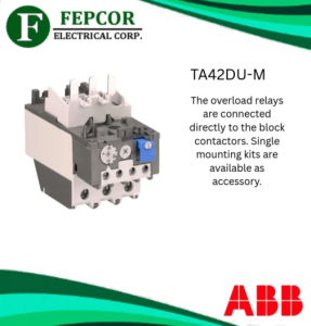 ABB THERMAL OVERLOAD RELAY TA42DU-M