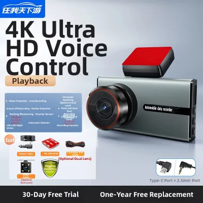 High Definition 360 Panoramic Parking Monitor Easy Install Dual Lens Dash Cam