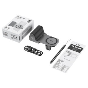 Universal Phone Camera Grip Android Zoomable Phone Tripod Mount with Remote Control & Cold Shoe Adapter for iPhone 16 Samsung