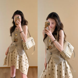 XUECAIQI | Slimming British Style Summer Clothing Set