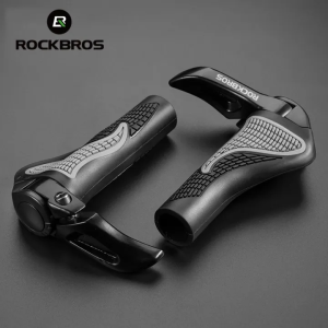 ROCKBROS Tay cầm xe đạp công thái học bằng hợp kim nhôm chống sốc thoải mái