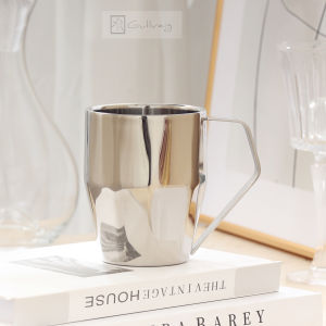 Cốc Cà Phê Bằng Thép Không Gỉ Hai Lớp 304 Màu Vàng Cao Cấp Dùng Cho Văn Phòng Đồ Uống Bia Cốc Đựng Đồ Ăn Uống Cốc Đựng Trà Sữa