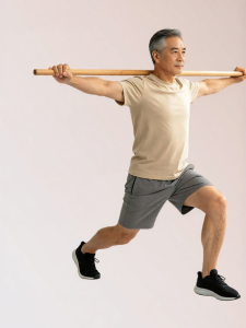 KEKI | Body Relaxing Shoulder Neck Exercise Stick Solid Wood
