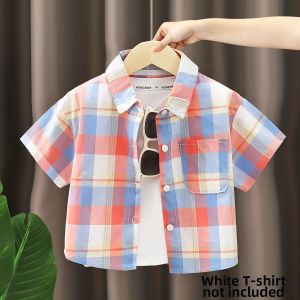 Tagkita | Plaid Short Sleeve Shirt for Boys