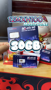 ( CÓ ESIM ) SIM 5G Mobifone Trọn Gói 1 Năm 12MXH100 12MFY 12MDT50 - 1 TỶ GB DATA INTERNET DÙNG MẠNG THẢ GA Không Cần Nạp Tiền . FREESHIP - CHƯA KÍCH HOẠT