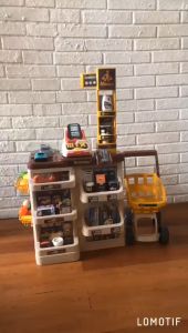 Mainan home supermarket set trolley belanja atau mainan jual dan belanja di supermarket