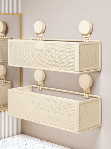 JIAJIESHI | Suction Cup Wall-Mounted Bathroom Organizer No Drilling Required