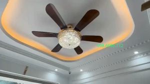 [Động cơ DC inverter-100% lõi đồng] Quạt Trần Đèn chao đèn to  6 Cấp Độ Gió 3 Chế Độ Đèn Điều Khiển Từ Xa