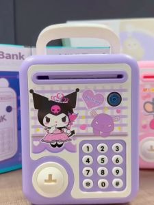 Piggy Bank ATM Machine Unlock Coin Bank Kuromi Password Safe Box Music Piggy Bank Coin Bank